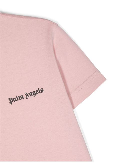 T-Shirt Rosa Con Logo PALM ANGELS KIDS | PGAA002F23JER0053410
