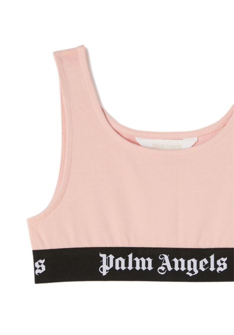 Pink Top With Black Logo Band PALM ANGELS KIDS | PGAD001C99JER0013010