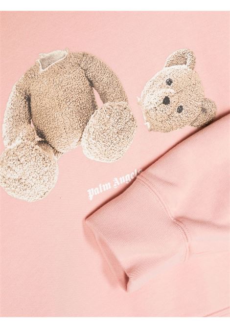 Pink Bear Crew Neck Sweatshirt PALM ANGELS KIDS | PGBA002C99FLE0013060