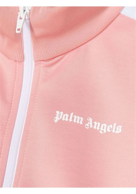 Pink Track Jacket with Zip and Logo PALM ANGELS KIDS | PGBD001C99FAB0013001