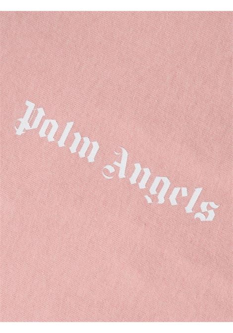 Pink Maxi T-Shirt Dress With Front And Back Logo PALM ANGELS KIDS | PGDB002C99JER0013001