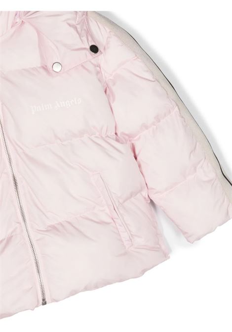 Pink Puffer Jacket With Logo PALM ANGELS KIDS | PGEJ002F23FAB0023301