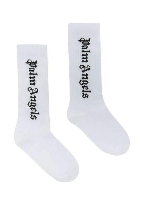 White Socks With Logo PALM ANGELS KIDS | PGRA005F23KNI0030110