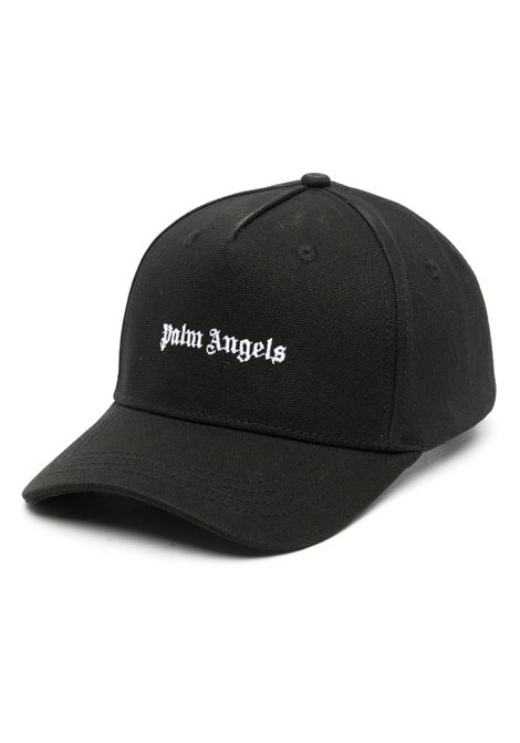 Black Baseball Hat With Logo PALM ANGELS | PMLB094F23FAB0081001