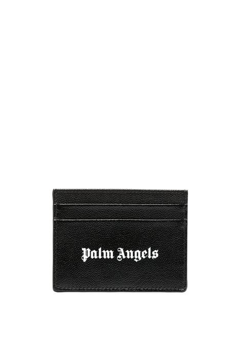 Black Card Holder With Logo PALM ANGELS | PMND008S23LEA0031001