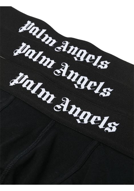 3 Boxer Set With Logo In Black, Grey And White PALM ANGELS | PMUH001C99FAB0048484