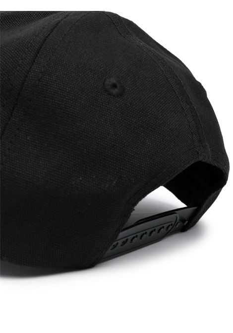 Cappello Da Baseball Nero Con Logo Bianco PALM ANGELS | PWLB031F23FAB0021001