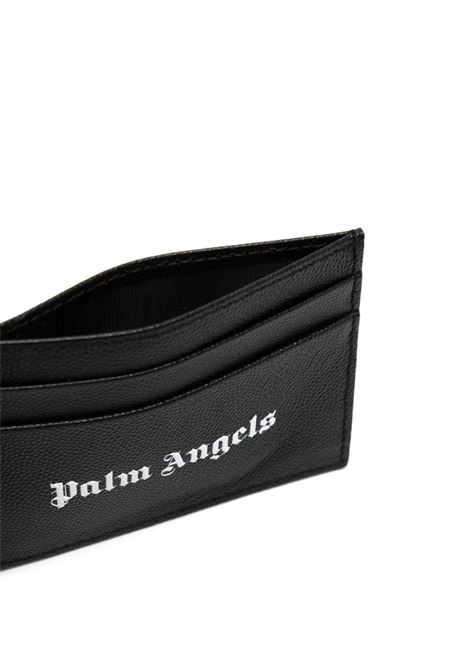 Black Card Holder With White Logo PALM ANGELS | PWND010F23LEA0011001