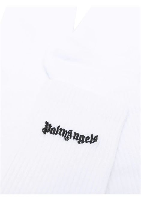 White Socks With Logo PALM ANGELS | PWRA007F23FAB0020110