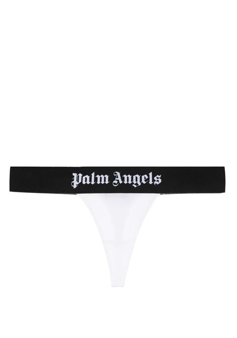 White Thong With Logo Band PALM ANGELS | PWUF001C99FAB0010101