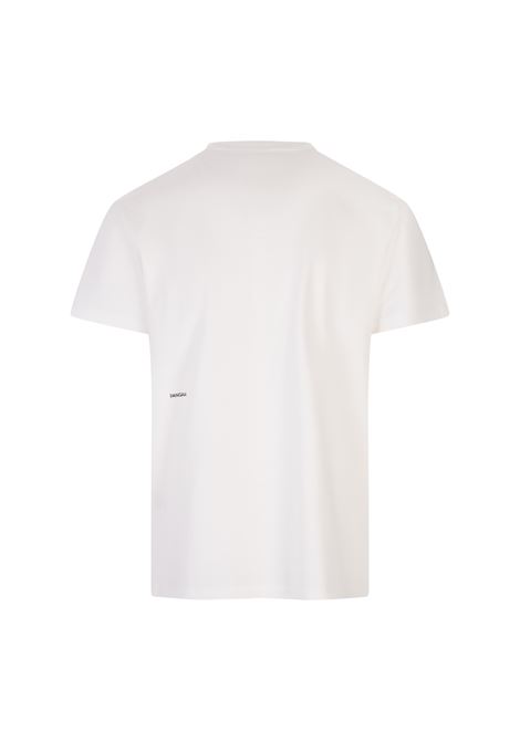 White Organic Cotton Core T-Shirt with C-FIBER PANGAIA | 100002880003