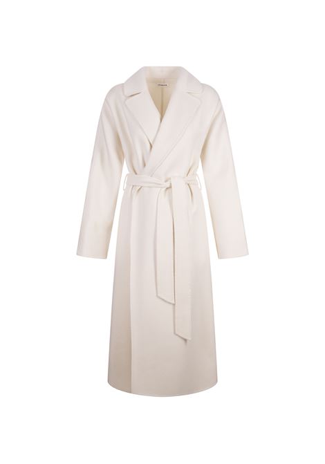 White Wool Leak Long Coat PAROSH | LEAK23-D431549Y002