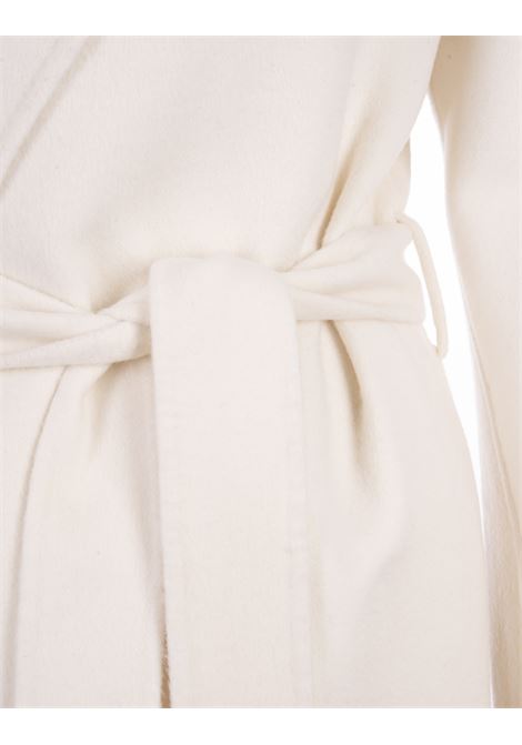 White Wool Leak Long Coat PAROSH | LEAK23-D431549Y002