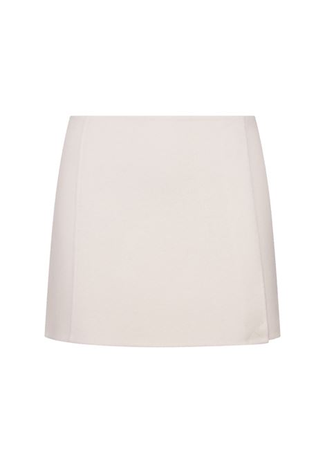 White Wool Leak Mini Skirt PAROSH | LEAK23-D630571002