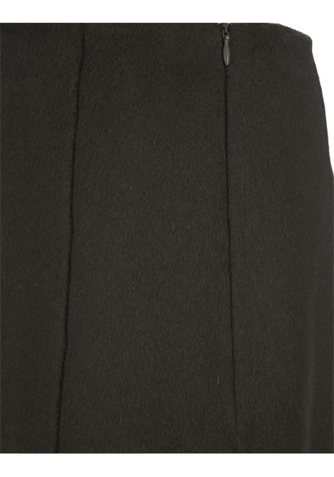 Green Wool Leak Mini Skirt PAROSH | LEAK23-D630571007