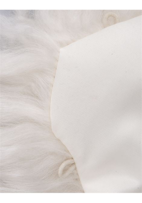 White Shearling Wide Collar PAROSH | QUIBUS-D000522Y002