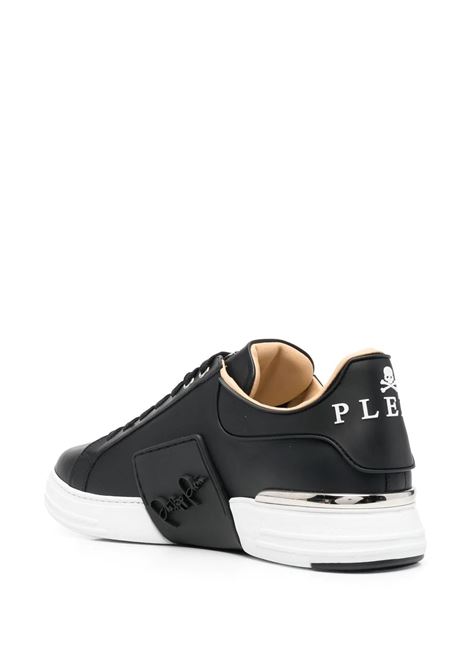 Hexagon Sneakers In Black Leather PHILIPP PLEIN | FABSUSC0263PLE010N0201