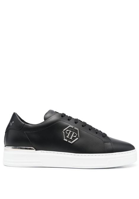 Black Hexagon Low-Top Sneakers PHILIPP PLEIN | FABSUSC0379PLE075N02