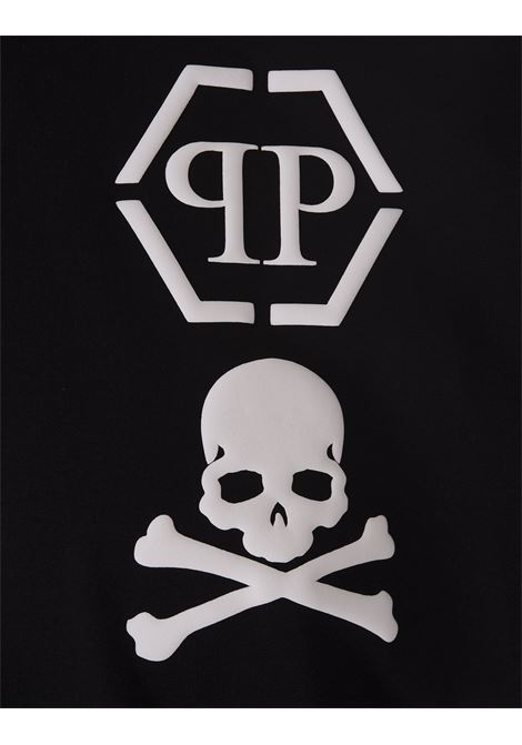 T-Shirt Nera Con Logo e Skull&Bones PHILIPP PLEIN | FACCMTK6400PJY002N02