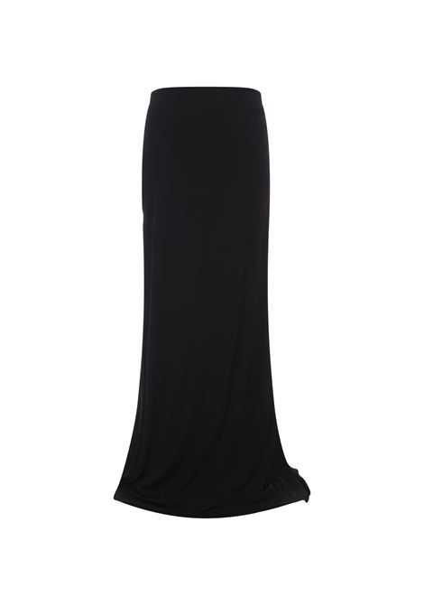 Black Long Skirt With Slit and Jewel Detail PHILIPP PLEIN | FACCWRV0454PJY002N02