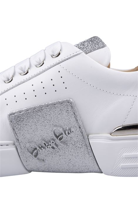White And Silver Phantom Kick$ Sneakers PHILIPP PLEIN | FACSWSC2703PLE075N0170