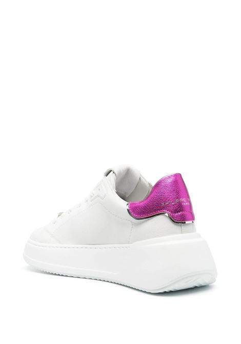 Sneakers Low Temple - Blanc Fucsia PHILIPPE MODEL | BJLDWM01