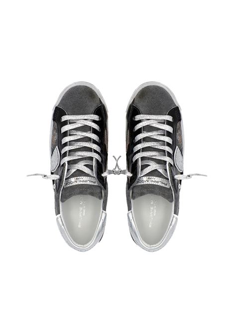 Sneakers Paris Low - Black and Grey PHILIPPE MODEL | PRLDCFN2