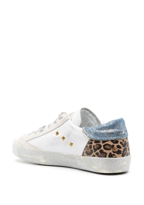 Sneakers Paris Low - Denim, Animalier, White and Silver PHILIPPE MODEL | PRLDIVX1