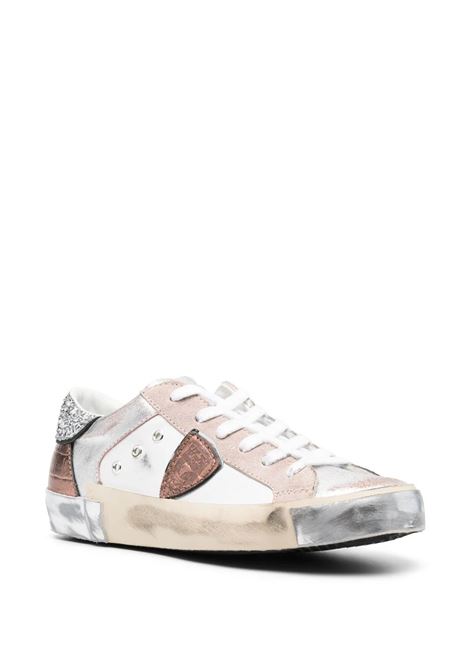 Sneakers Paris Low - Glitter Pink And White PHILIPPE MODEL | PRLDVGC1