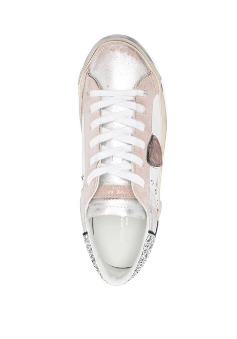 Sneakers Paris Low - Glitter Pink And White PHILIPPE MODEL | PRLDVGC1