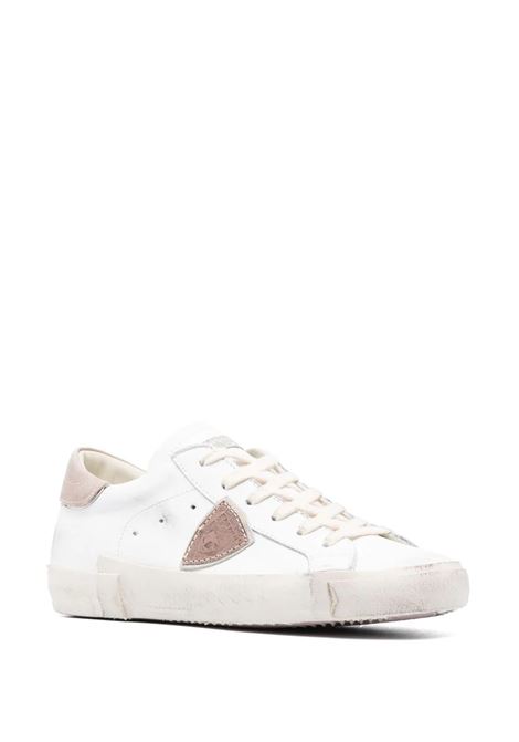 Paris Low Sneakers - White and Taupe PHILIPPE MODEL | PRLDVP19