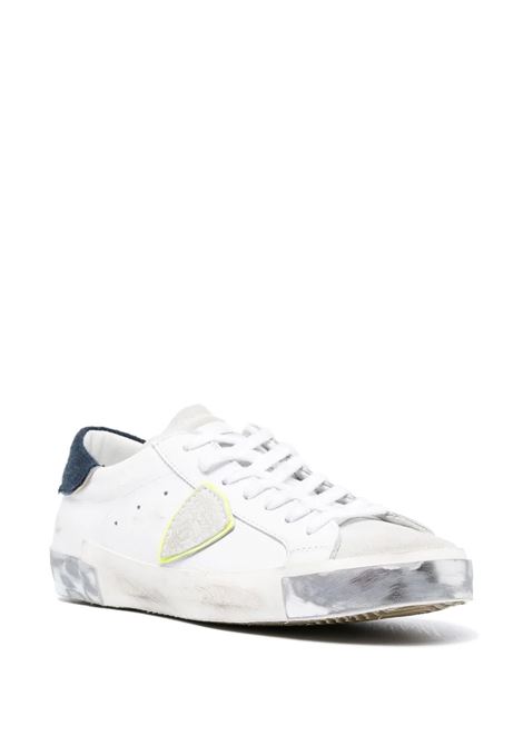 Paris Low Sneakers - White and Blue PHILIPPE MODEL | PRLUVLL1