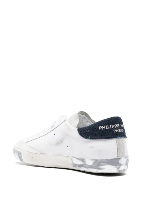 Paris Low Sneakers - White and Blue PHILIPPE MODEL | PRLUVLL1