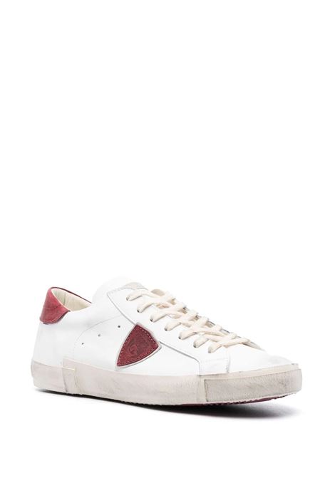 Paris Low Sneakers - White and Red PHILIPPE MODEL | PRLUVP17