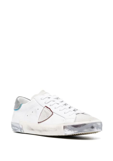 Paris Low Sneakers - White and Grey PHILIPPE MODEL | PRLUVRE1