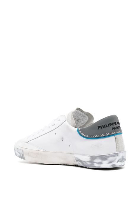 Paris Low Sneakers - White and Grey PHILIPPE MODEL | PRLUVRE1