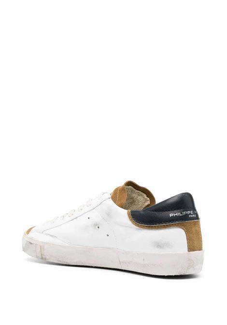Paris Low Sneakers - White and Mustard PHILIPPE MODEL | PRLUWX21