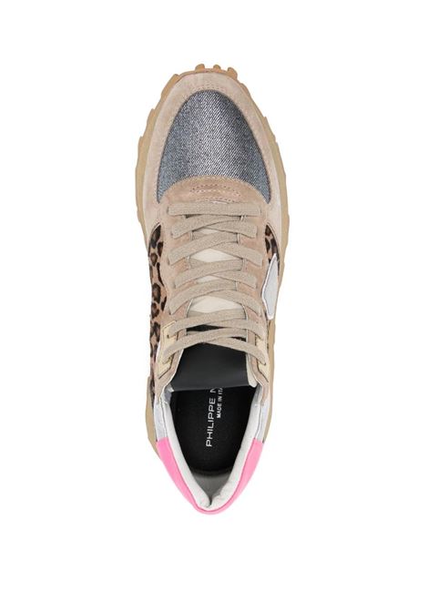 Tropez Haute Low Sneakers - Beige, Bluette and Pink PHILIPPE MODEL | TKLDLG01