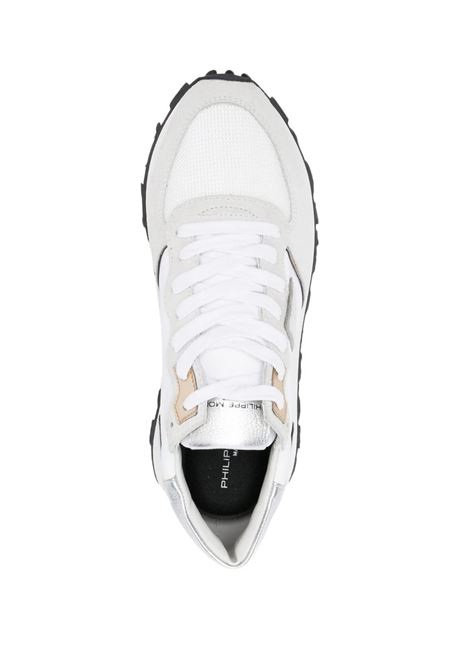White And Grey Tropez Haute Low Sneakers PHILIPPE MODEL | TKLDW003