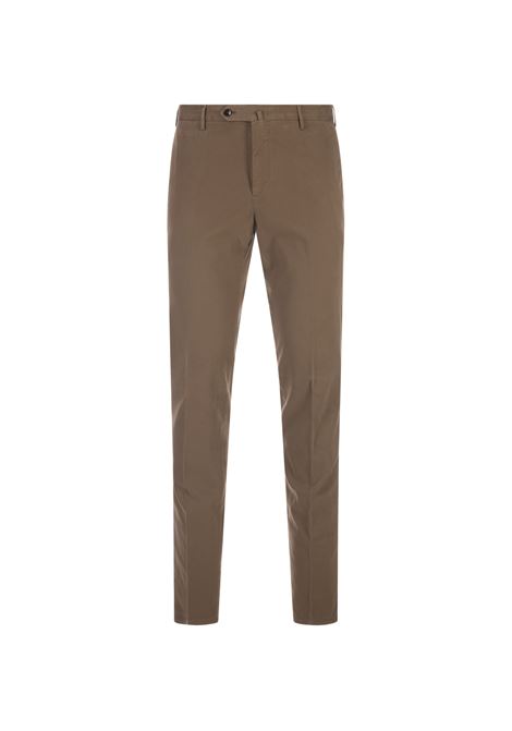 Pantaloni Classici Slim Fit In Gabardina Fango PT TORINO | CO-VT01Z00CL1-NU46Y100