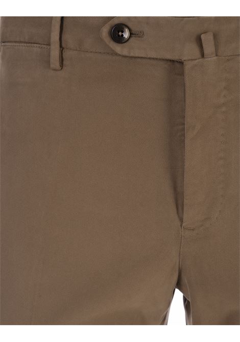 Slim Fit Classic Trousers In Mud Gabardine PT TORINO | CO-VT01Z00CL1-NU46Y100