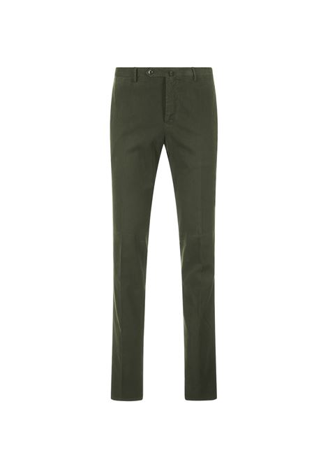 Pantaloni Classici Slim Fit In Gabardina Verde PT TORINO | CO-VT01Z00CL1-NU46Y442