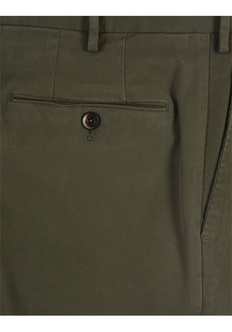 Slim Fit Classic Trousers In Green Gabardine PT TORINO | CO-VT01Z00CL1-NU46Y442