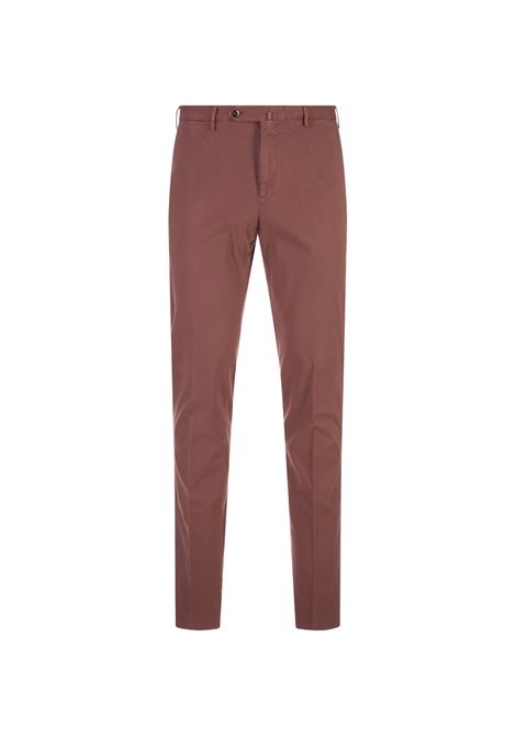 Slim Fit Classic Trousers In Brick Red Gabardine PT TORINO | CO-VT01Z00CL1-NU46Y613