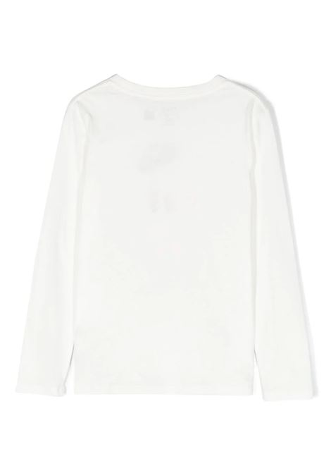 White Polo Bear Long Sleeve T-Shirt RALPH LAUREN KIDS | 312-916764001
