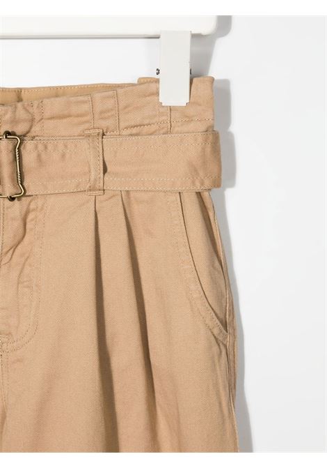 Pantaloni Paper-Bag In Twill Kaki Vintage Con Cintura RALPH LAUREN KIDS | 313-869701001