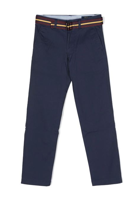 Twill Flex Abrasion Trousers In Navy Blue Newport RALPH LAUREN KIDS | 322-920581001