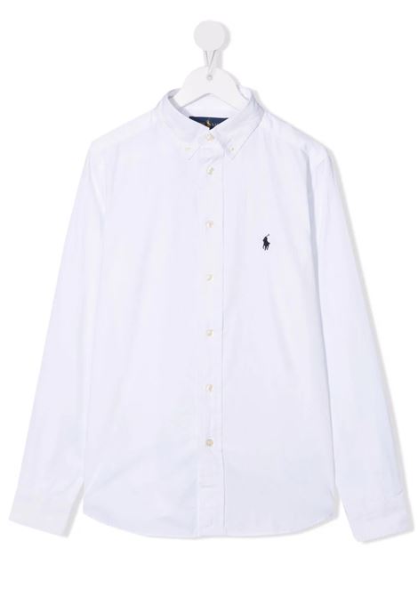 White Slim-Fit Oxford Shirt RALPH LAUREN KIDS | 323-819238001