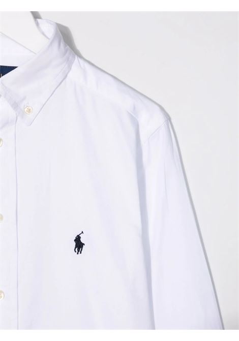 White Slim-Fit Oxford Shirt RALPH LAUREN KIDS | 323-819238001