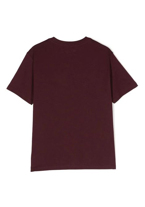 Wine Red Short-Sleeved T-Shirt With Pony (Teen) RALPH LAUREN KIDS | 323-832904120